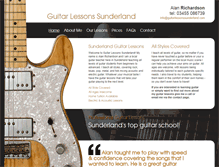 Tablet Screenshot of guitarlessonssunderland.com